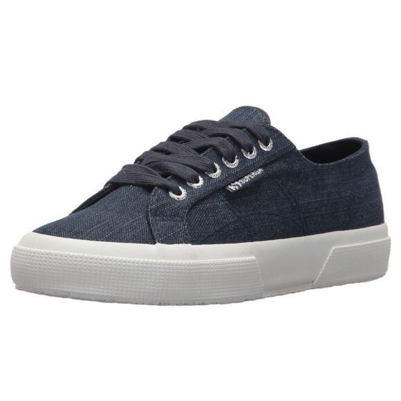 Superga Blue 2750 Denimshinyw Sneaker Women’s Size 7.5 - Picture 1 of 15